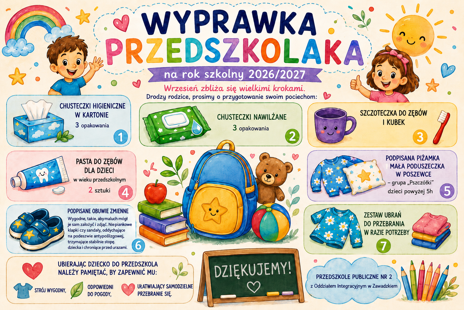 Plakat informujący o wyprawce 2026-2027